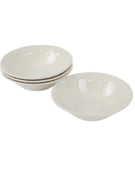 Floral Embossed Bowl 17cm